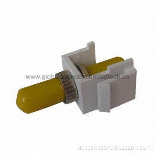 Fiber-optic Keystone Insert with ST SM Simplex Adapter, Fits for Blank Patch Panel